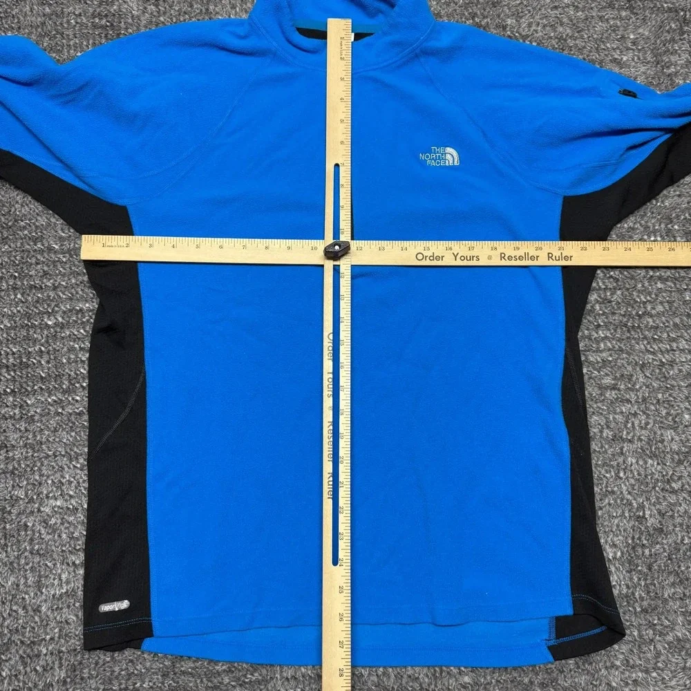 The‎ North Face Mens Flight Series Pullover XL Blue Black 1/4 Zip Fleece